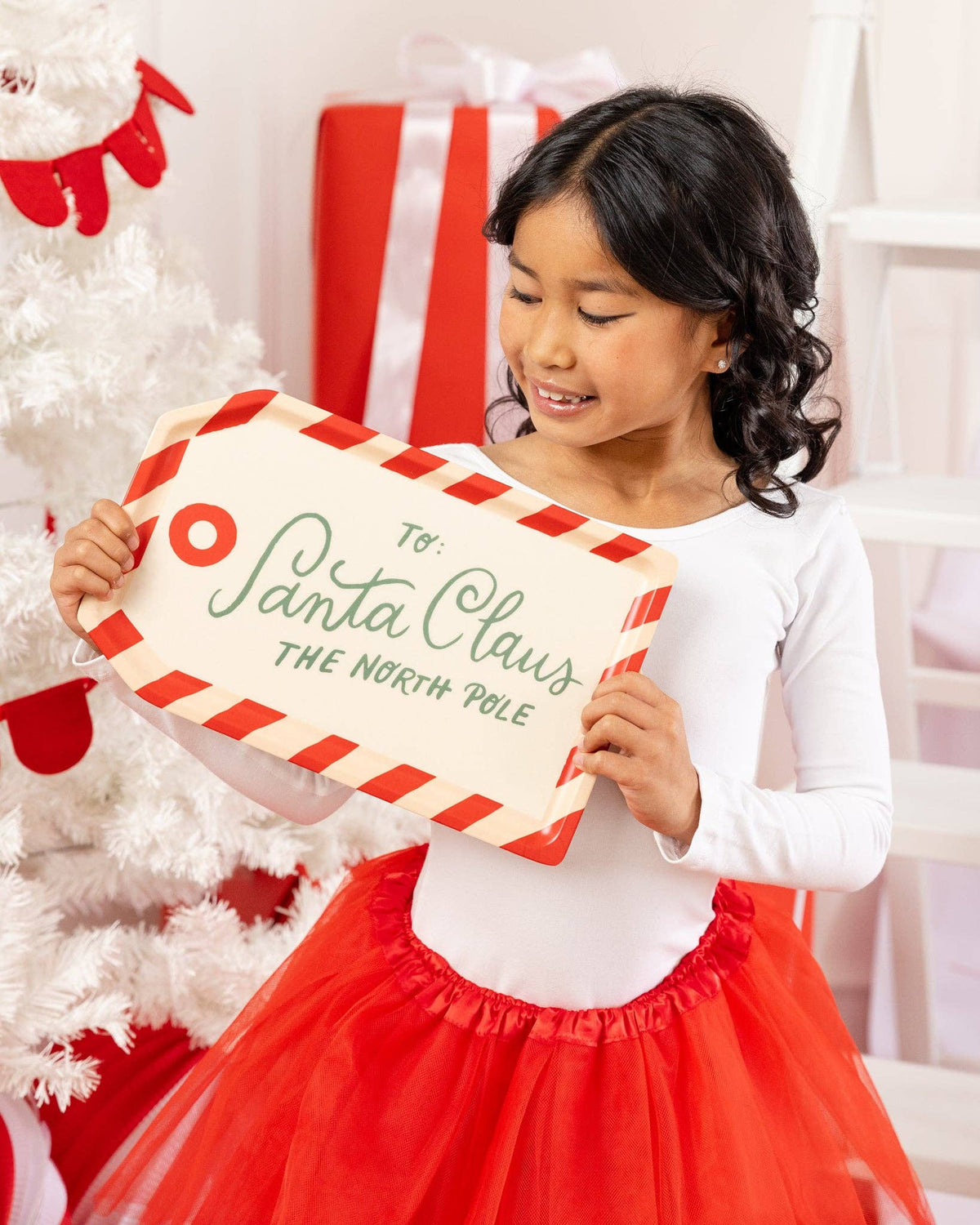 BEC1231 - To Santa Tag Bamboo Tray