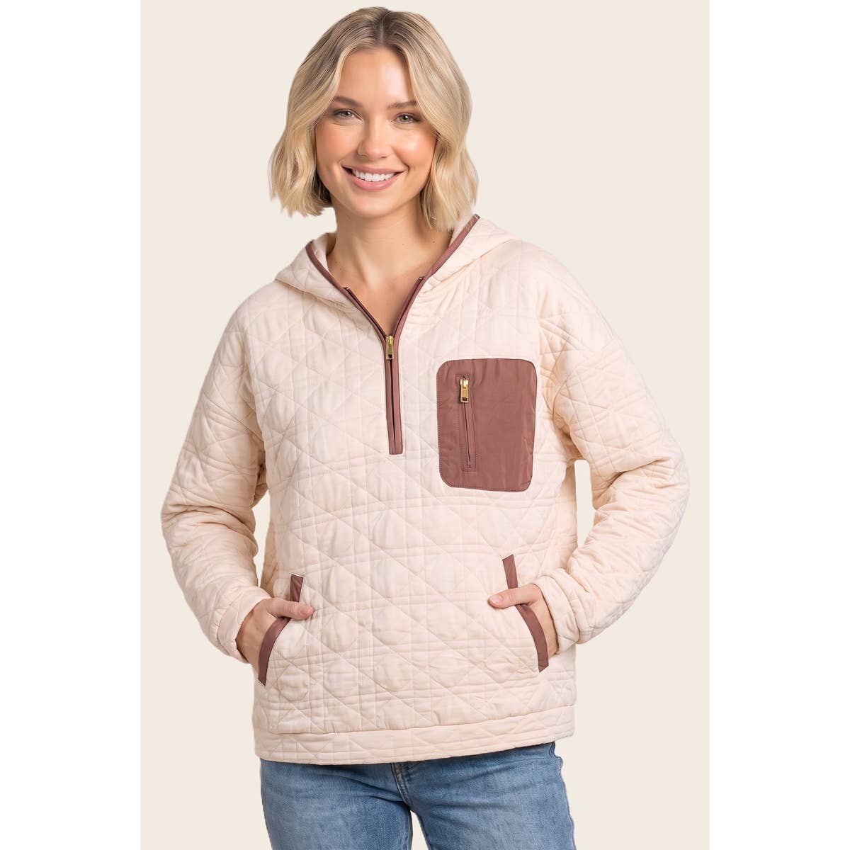 Cabin Babe Quilted Pullover