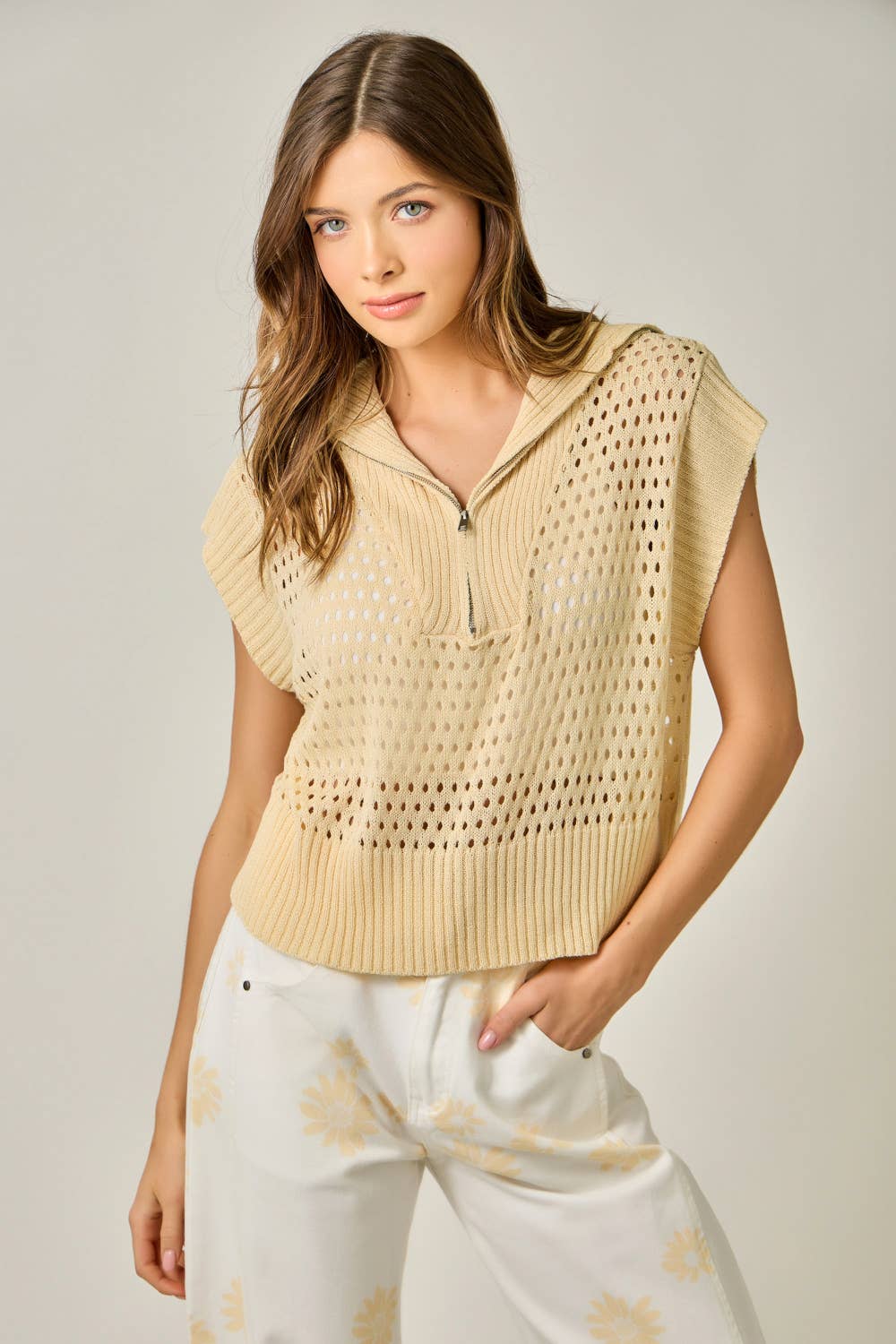 Ahoy Matey Zip Sweater