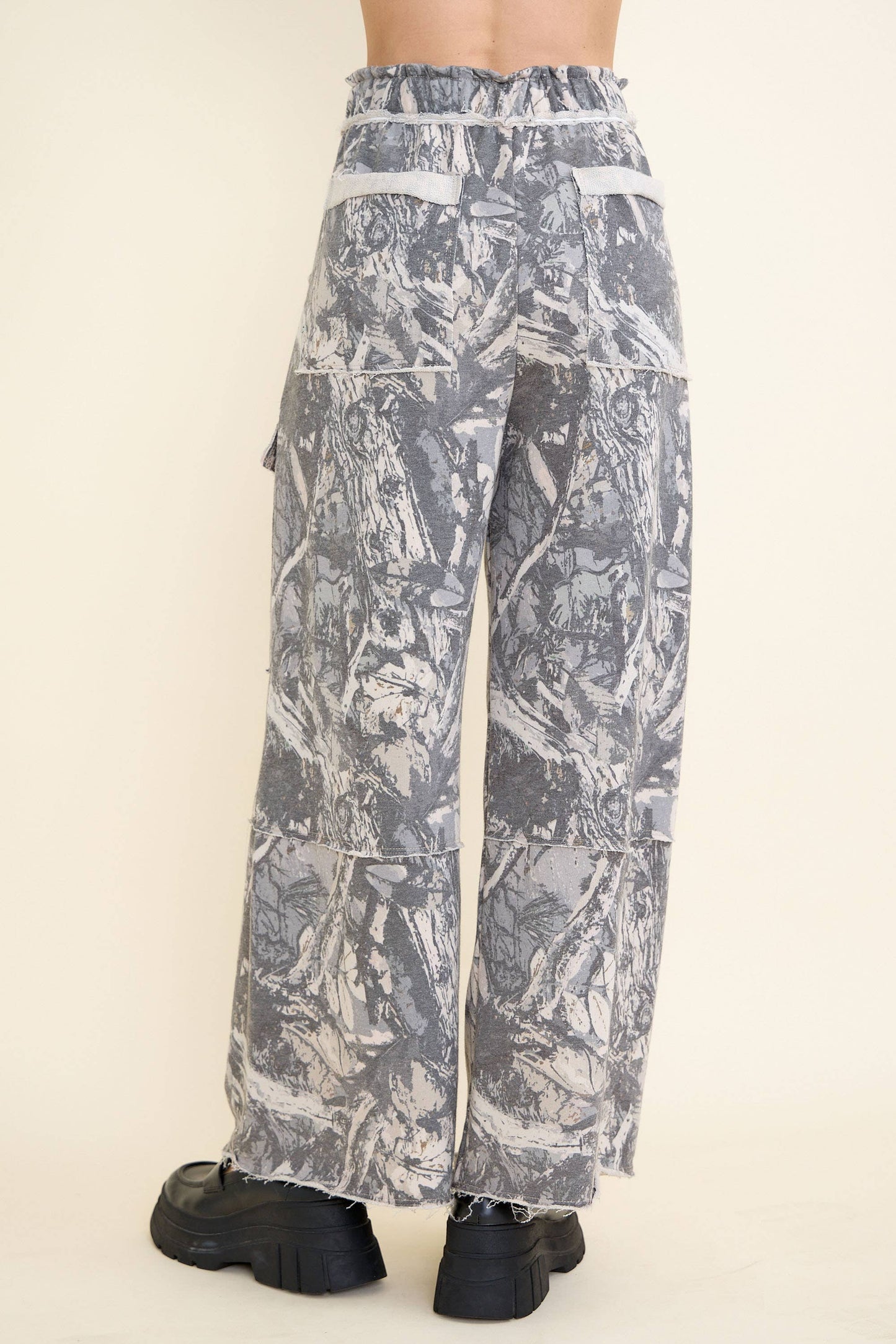 Camo Cargo Wide Leg Pants
