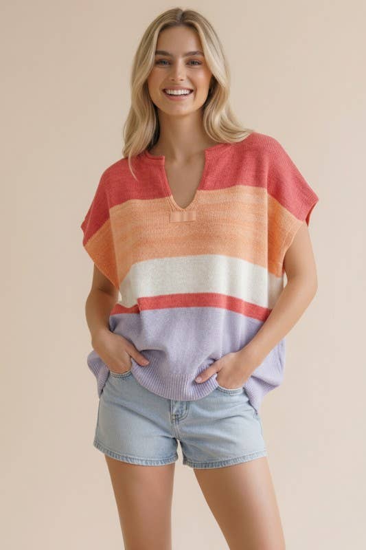 Wave on Wave Stripe Top