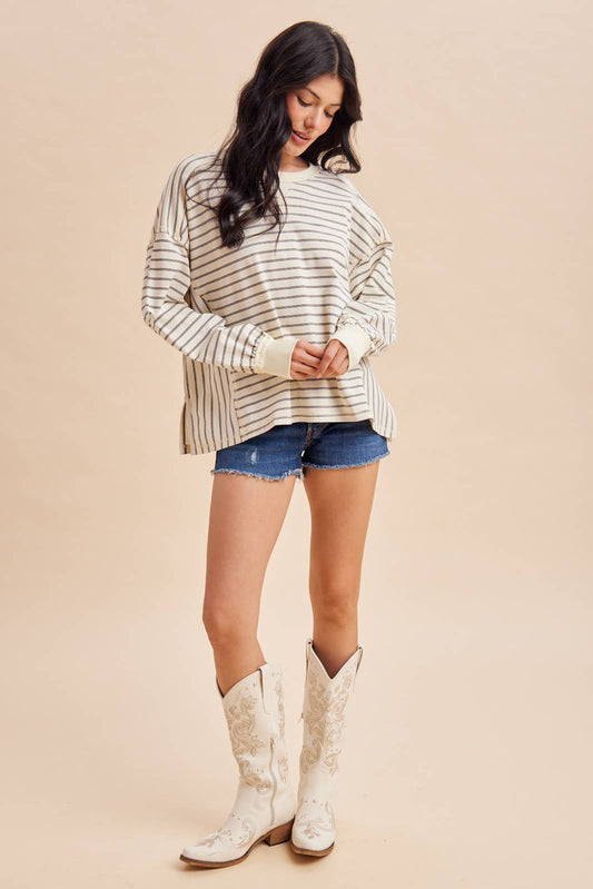Falling for You Striped top