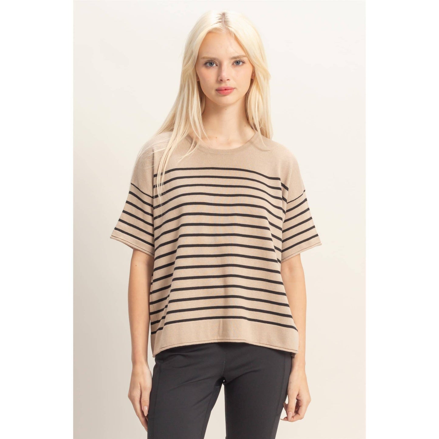 Piper Striped Sleeve Top