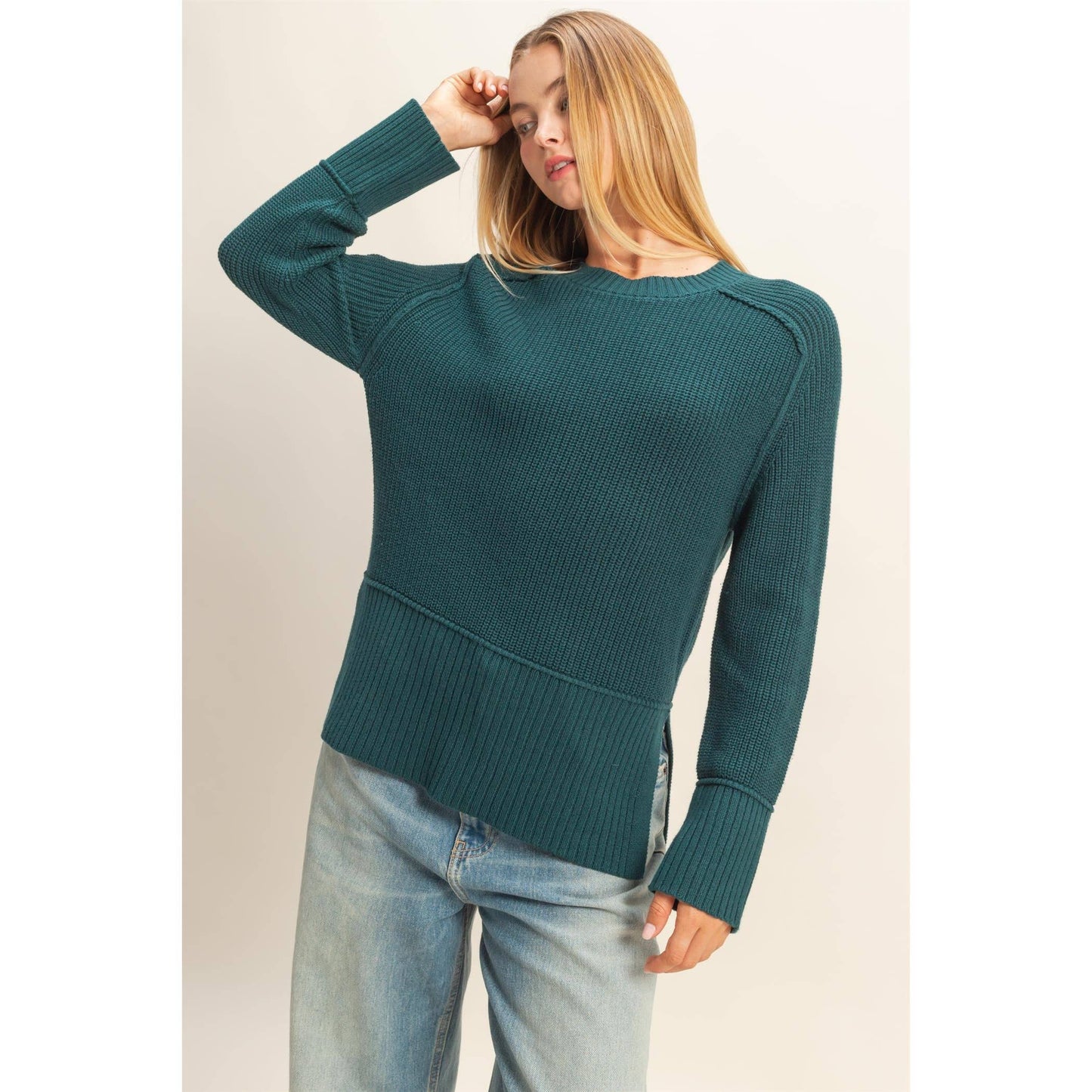Chiara Side Slit Sweater