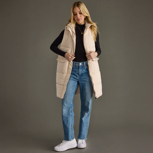 Cookies & Cream Longline Vest