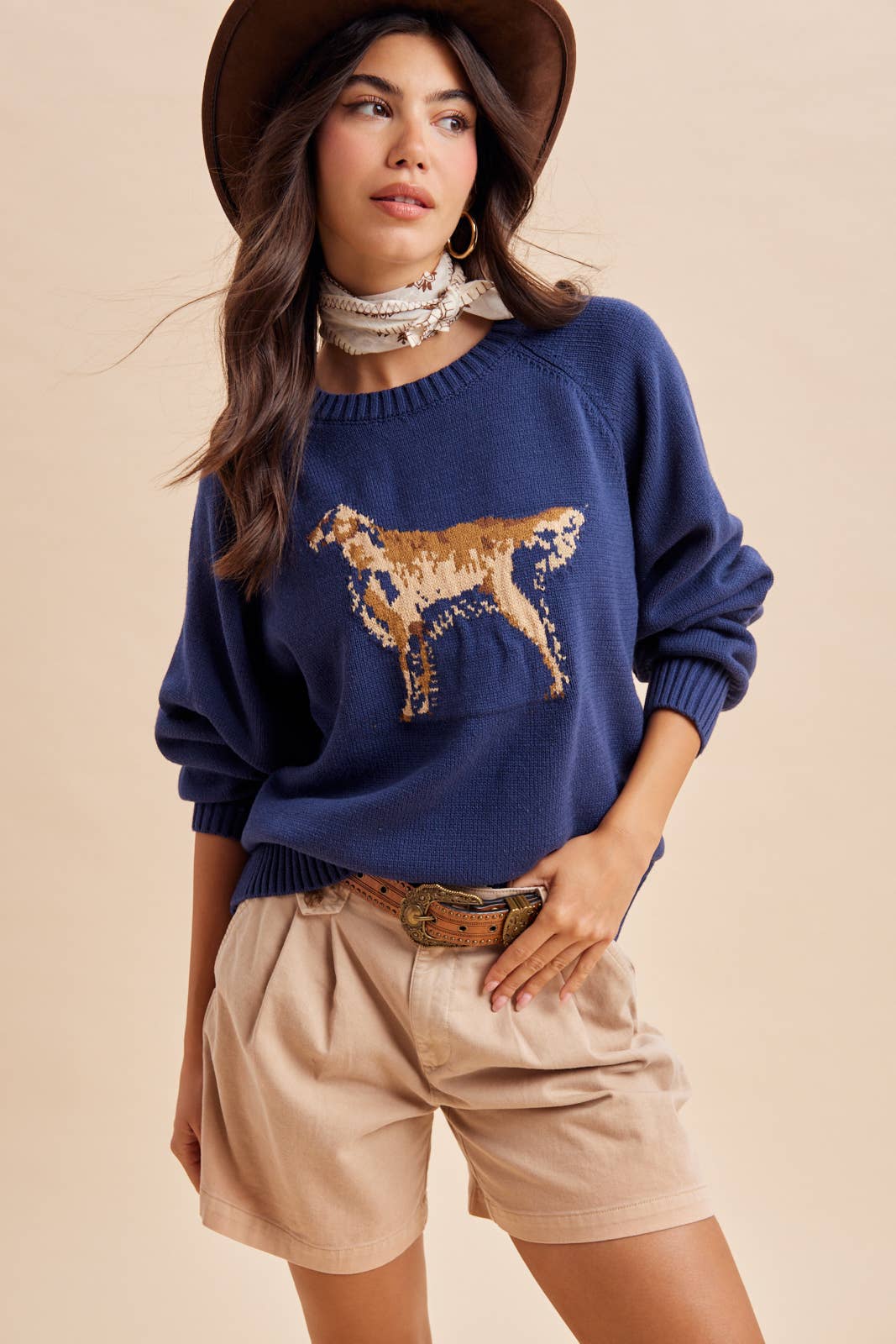 KNITTED RETRIEVER SWEATER