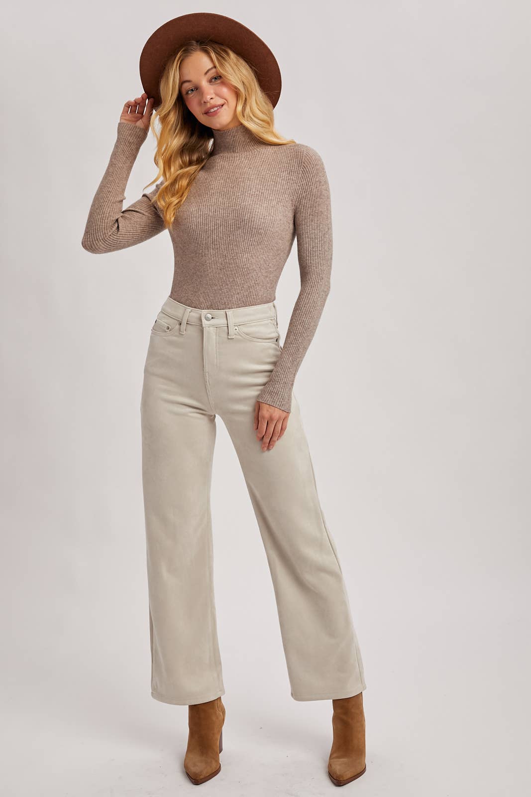 Latte Mockneck Sweater