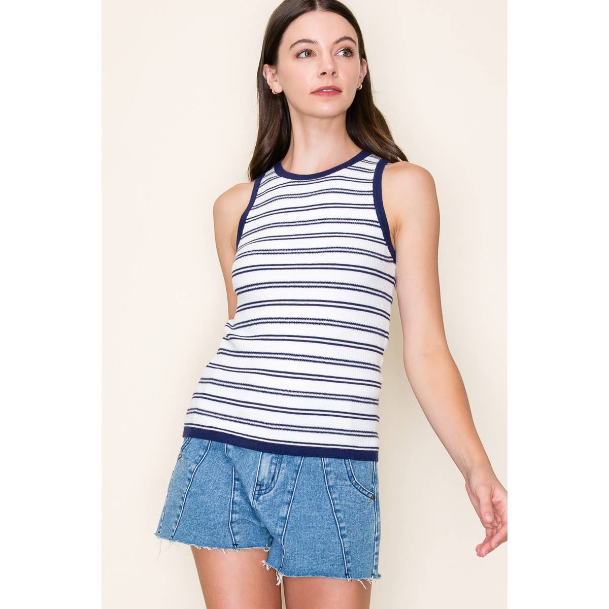 Below Deck Striped Tank