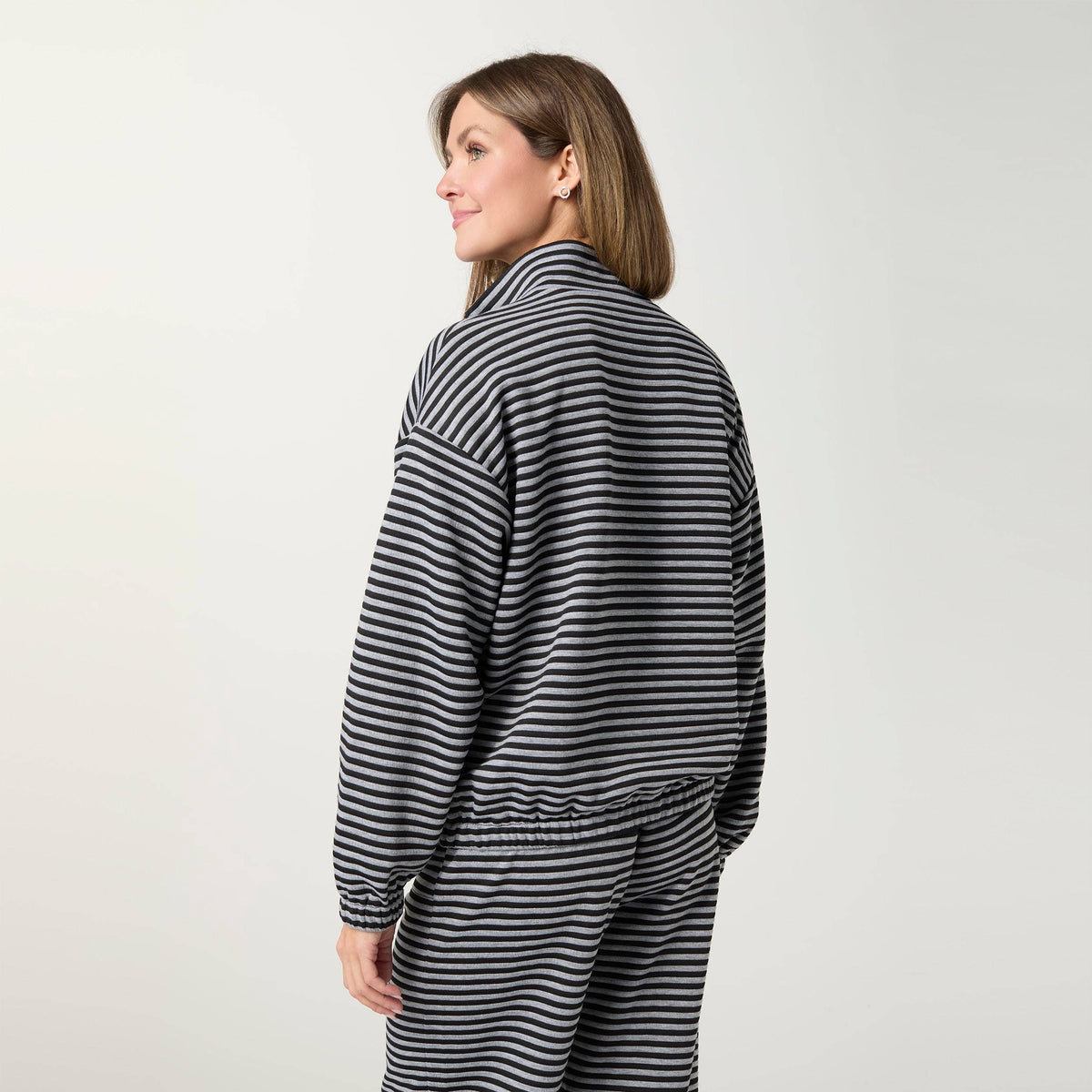 Cozymaxx Quilt Quarter Zip Long Sleeve