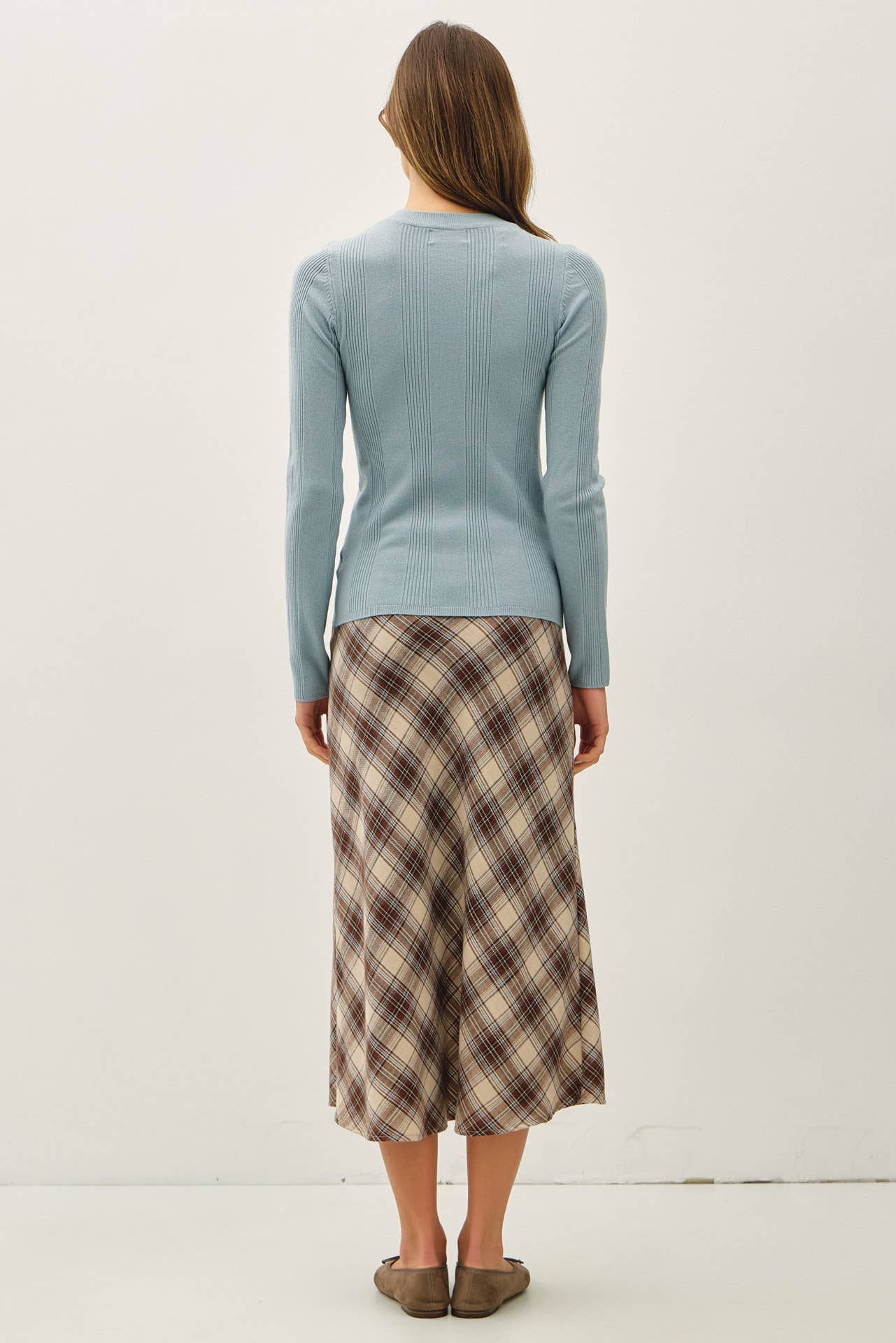 Basic Babe Patterned Knit Top