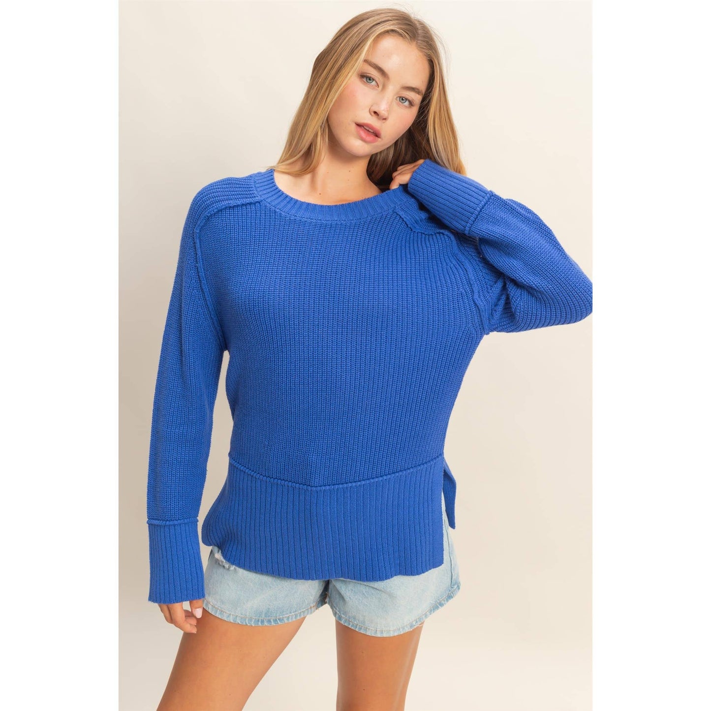 Chiara Side Slit Sweater