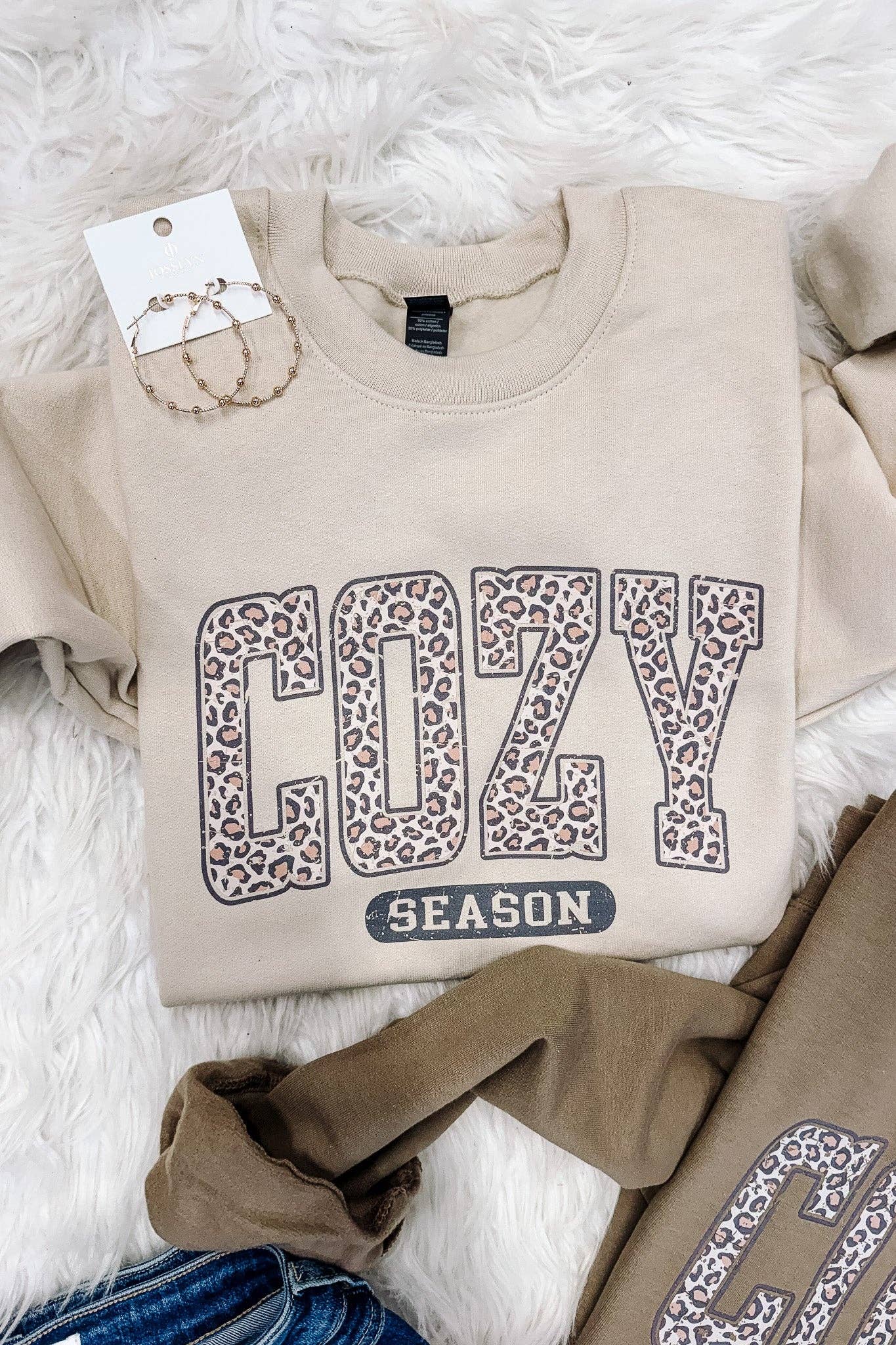 Leopard Cozy Season Crew