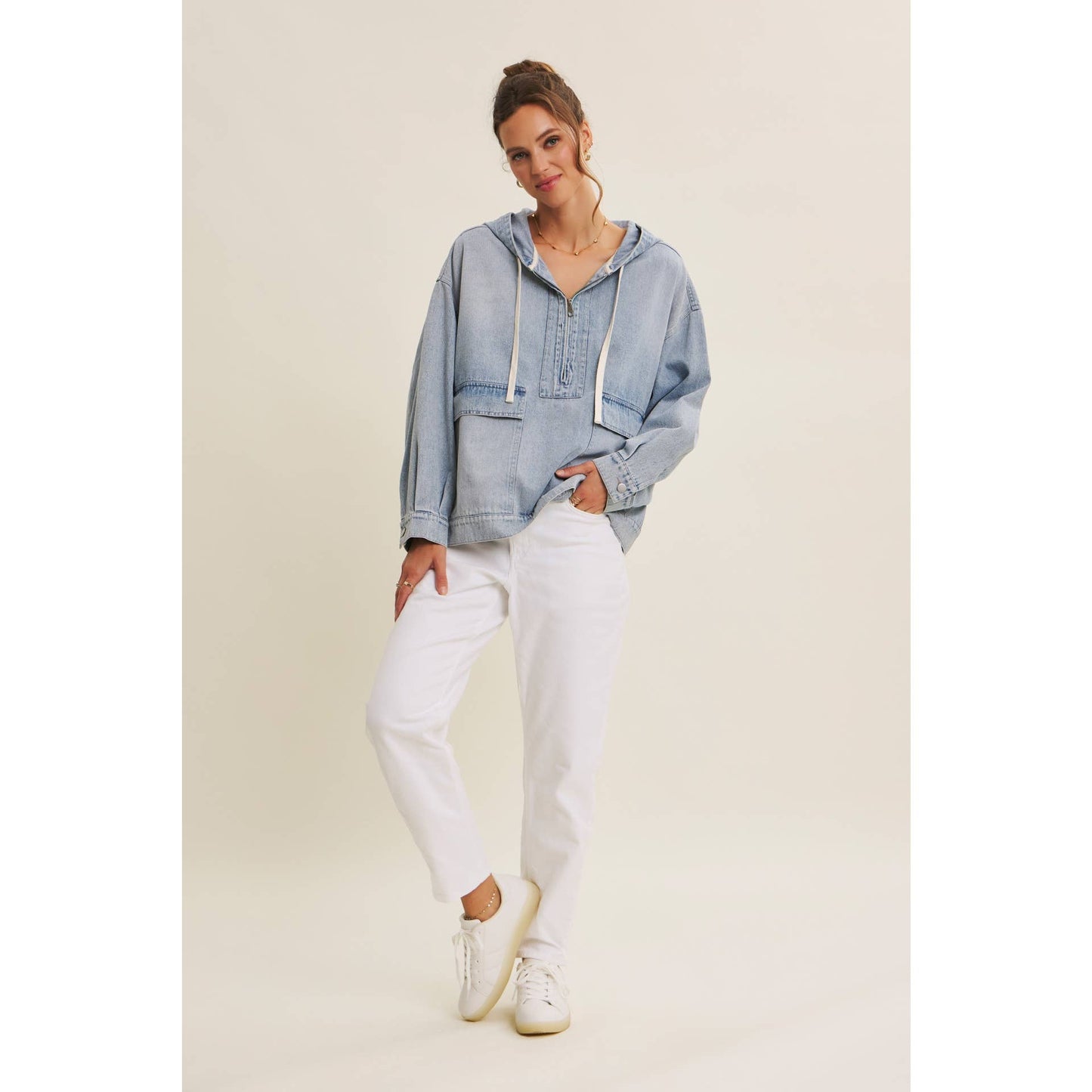 Winter Blues Denim Pullover