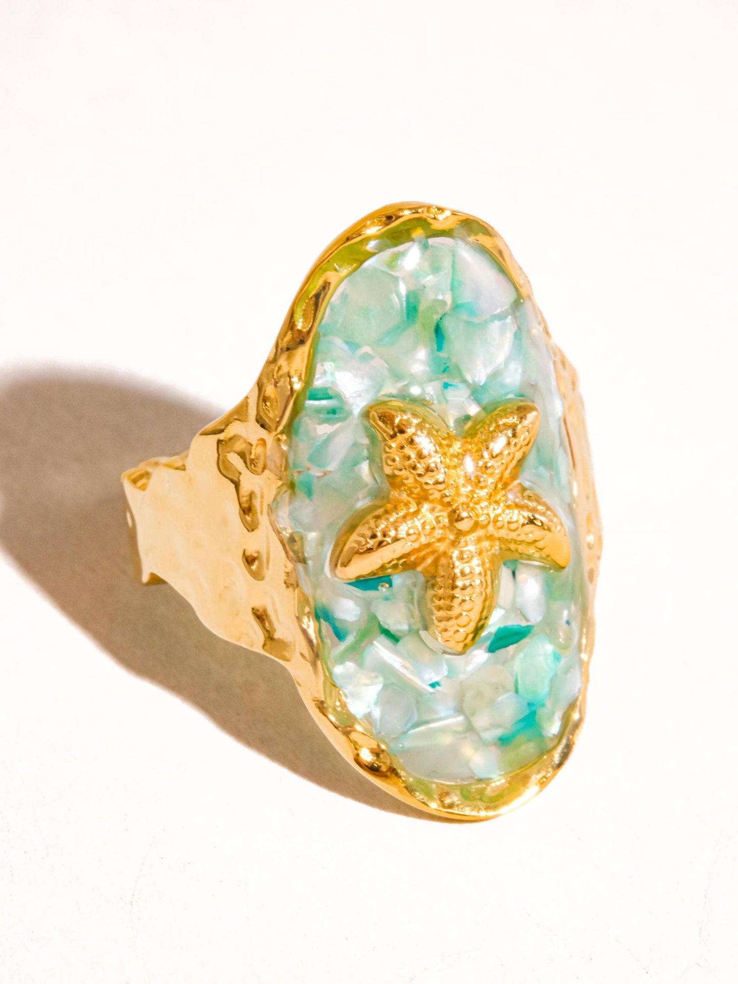 Keshet Non-Tarnish Starfish Ring