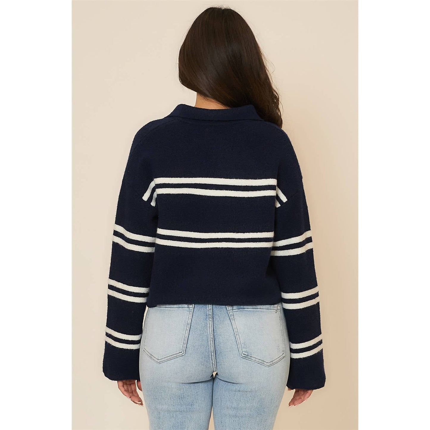 Boat Babe Navy Sweater