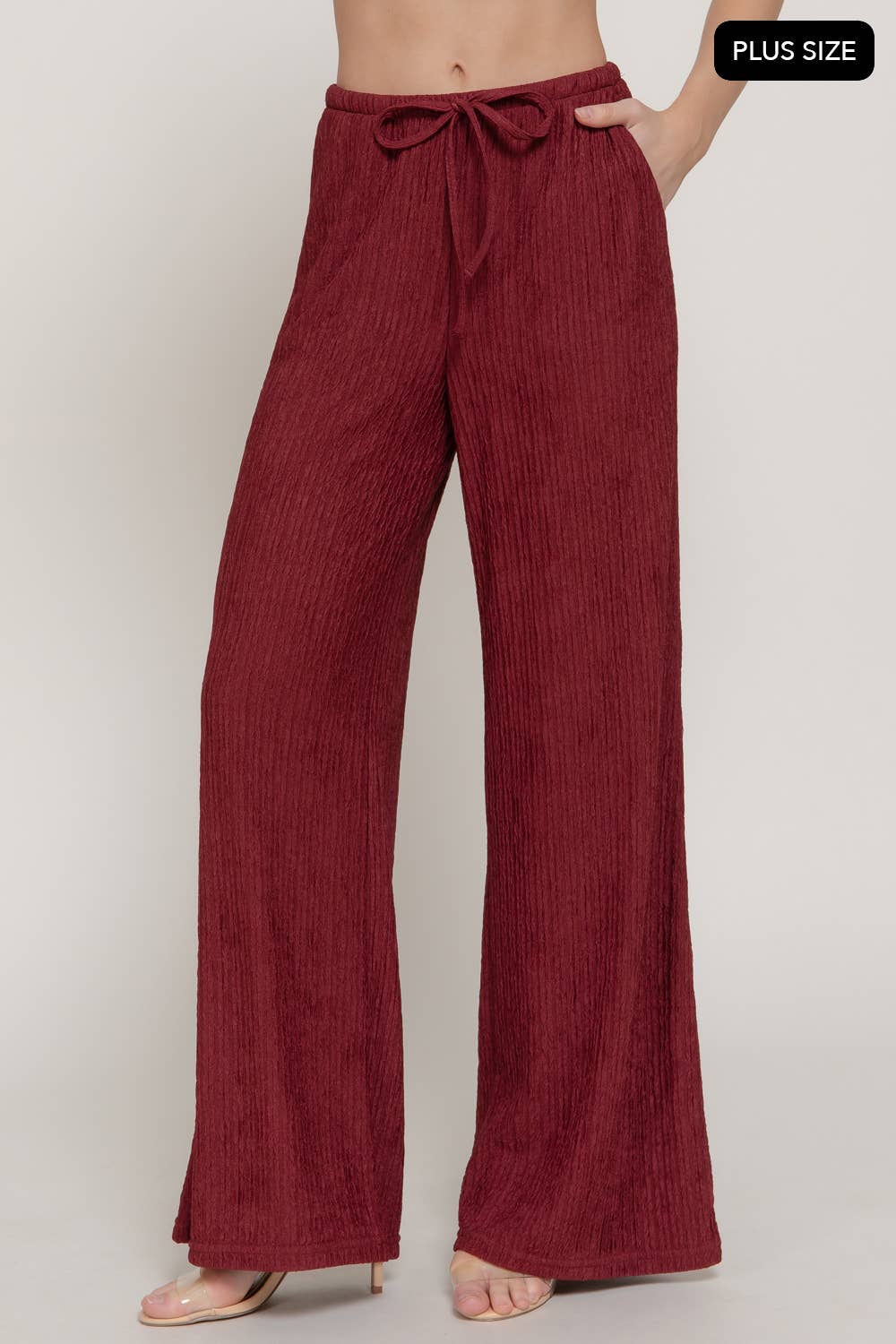 PLUS Crinkle Pallazo Pant