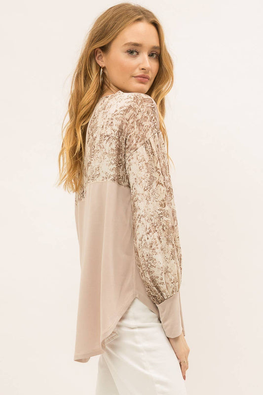 Beige in Love Top