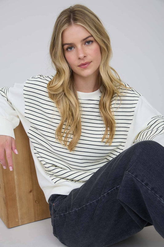 Living on the Edge Striped Top