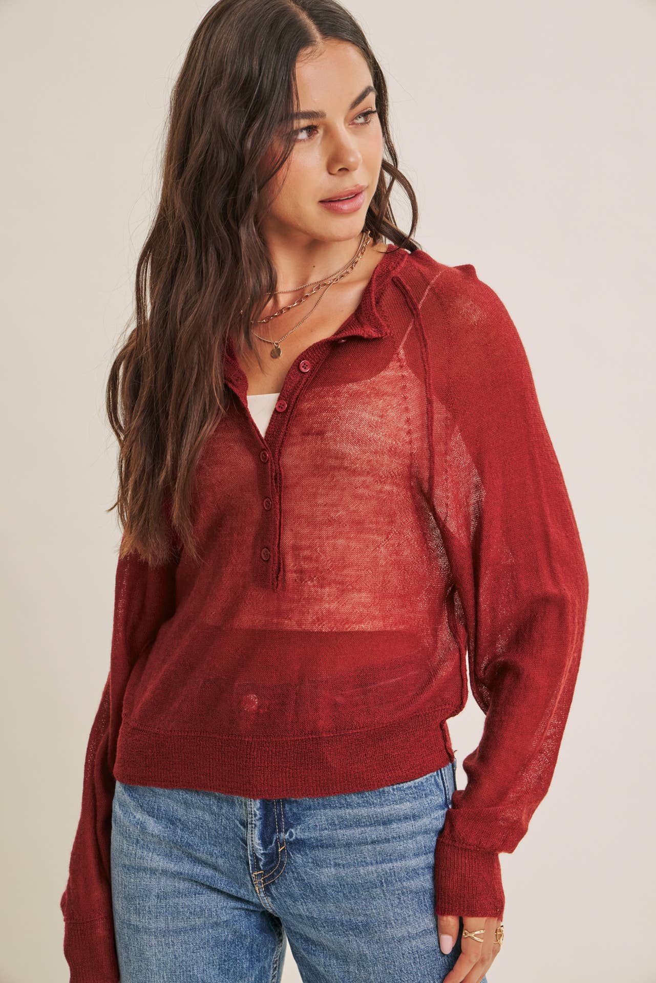 Autumn Sangria Henley