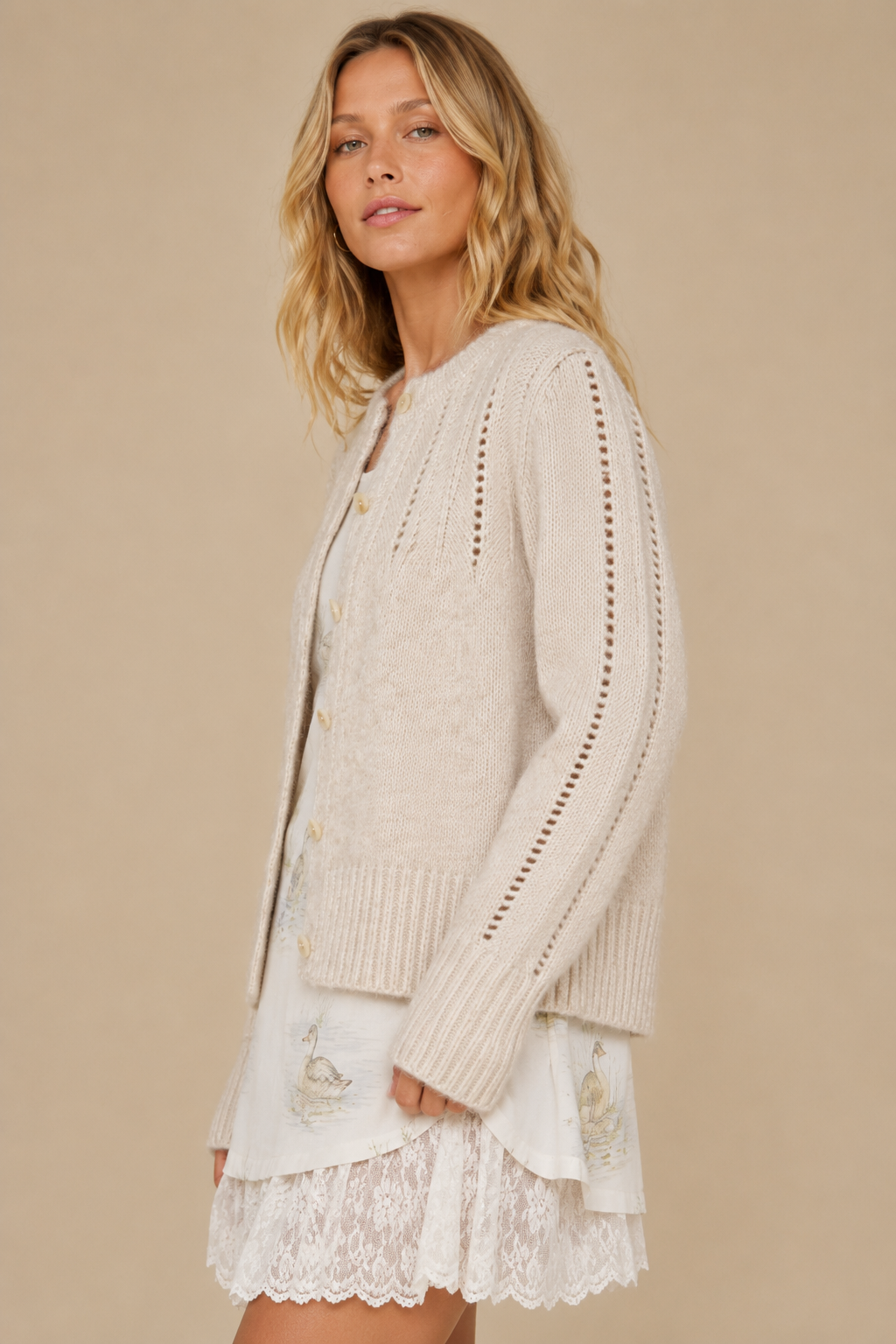 Willow Pointelle Cardigan
