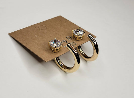 Hoop Earrings - Cubic Zirconia