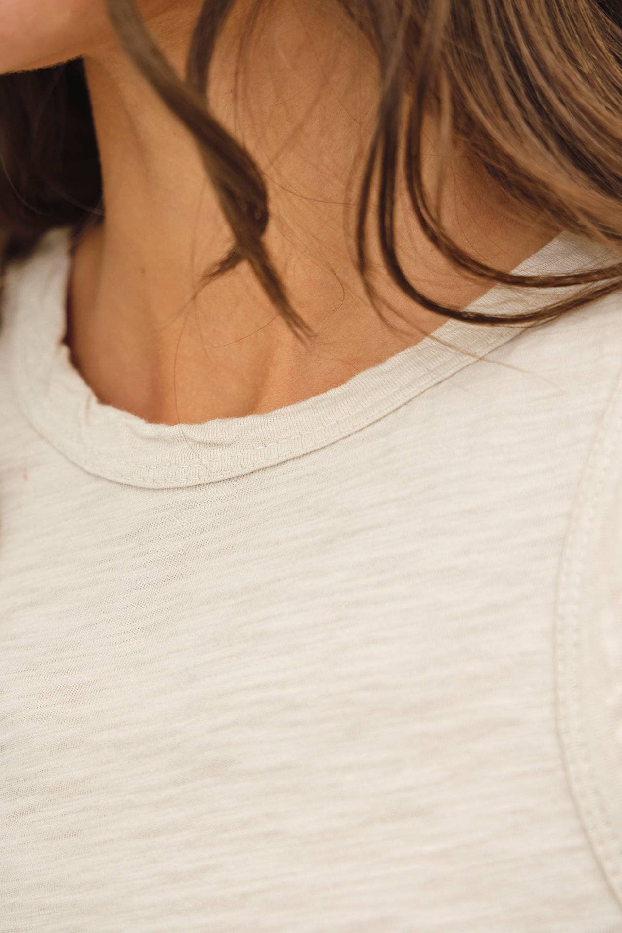 GARMENT DYED COTTON SLUB TANK TOP