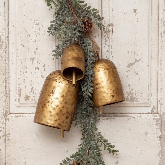 Brass Tone Hammered Bells