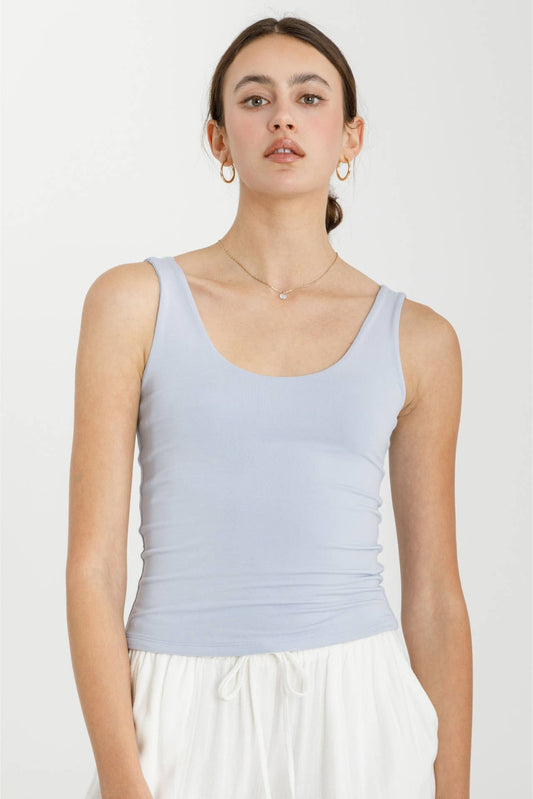 Scoop Neck Double Lined Tank