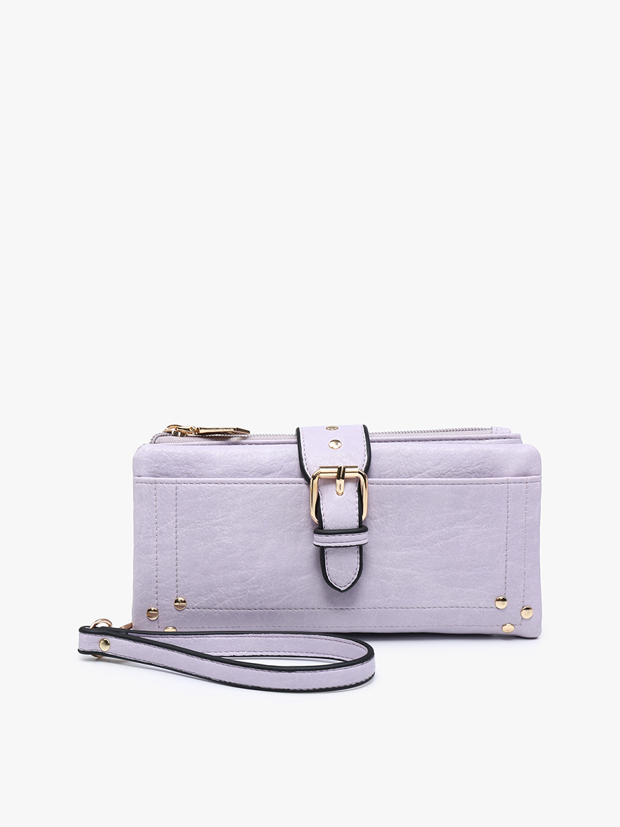 Cadence Buckle Wallet/Clutch w/ Zip Top