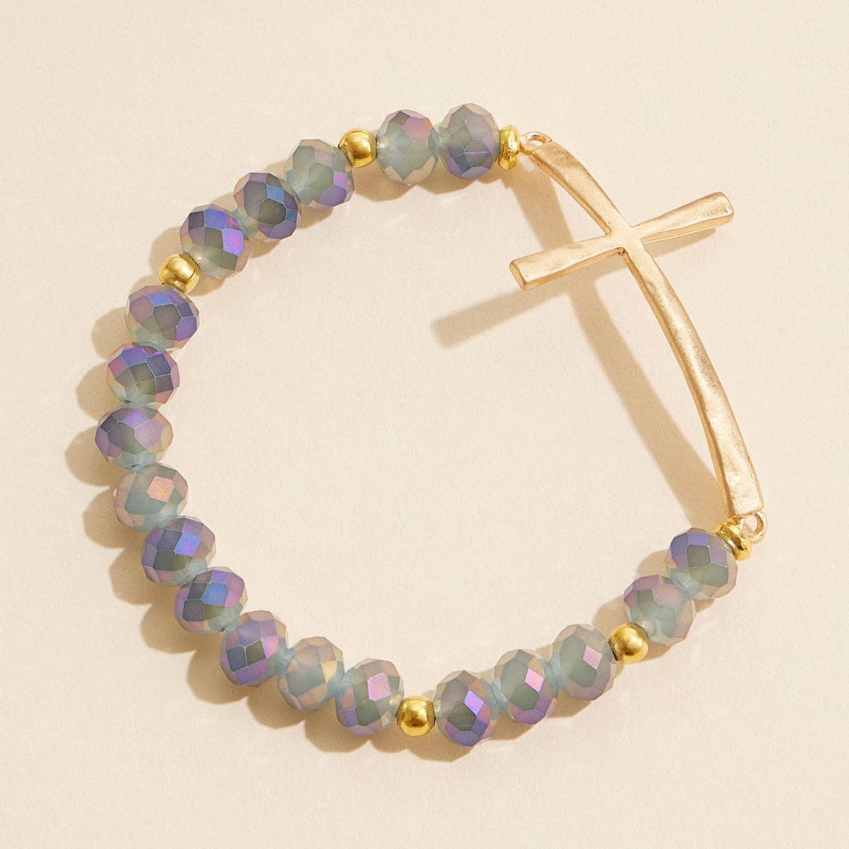Beaded Cross Bracelet NEW