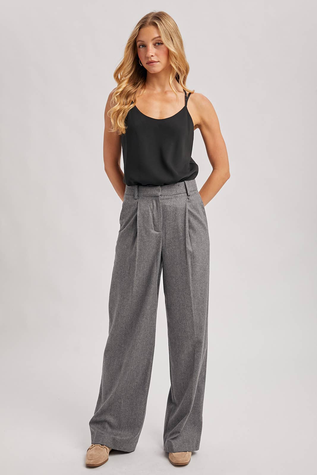 SATIN CRISSCROSS BACK STRAPS SCOOP NECK CAMI - EASTER DAY