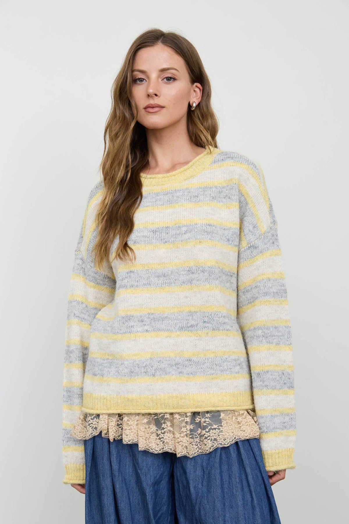 Boho Babe Striped Sweater