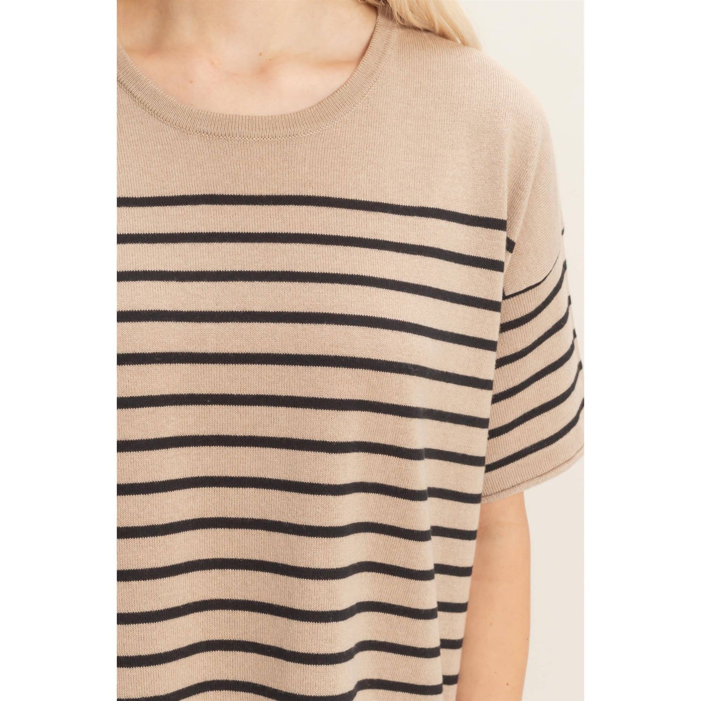Piper Striped Sleeve Top