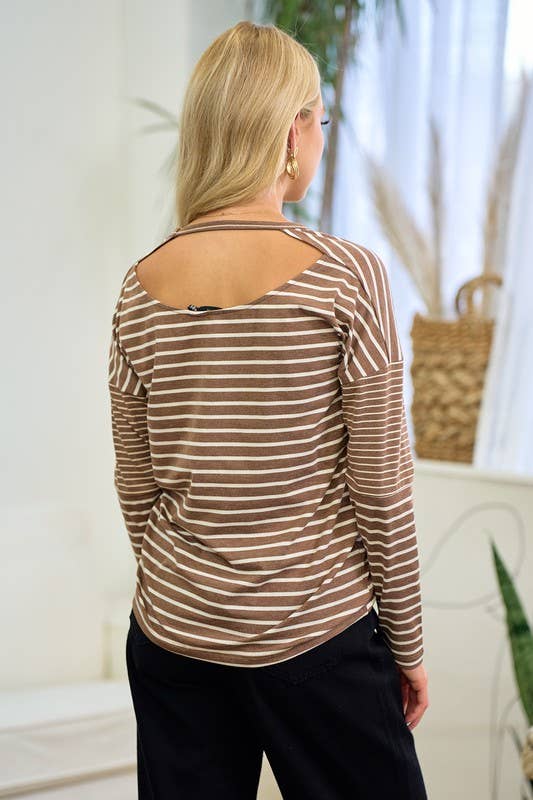 Criss Cross Open Back Long Sleeve