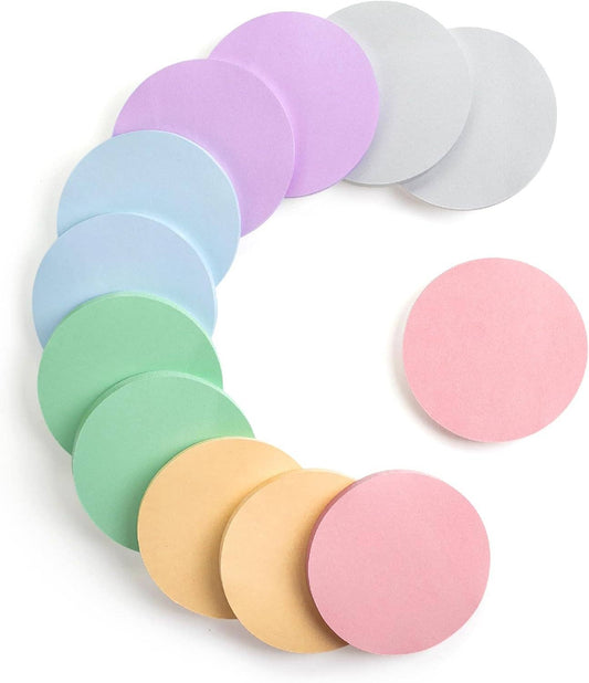 Round Sticky Notes - 12 Pack