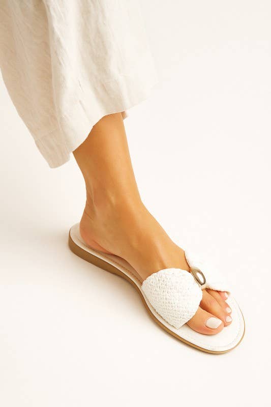 Woven Knot Slide Sandal