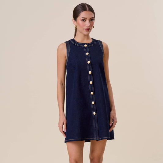 Ibiza Nights Button Dress