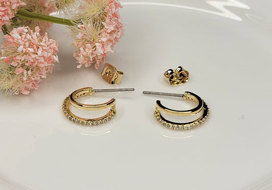 Small Double Layer Earring