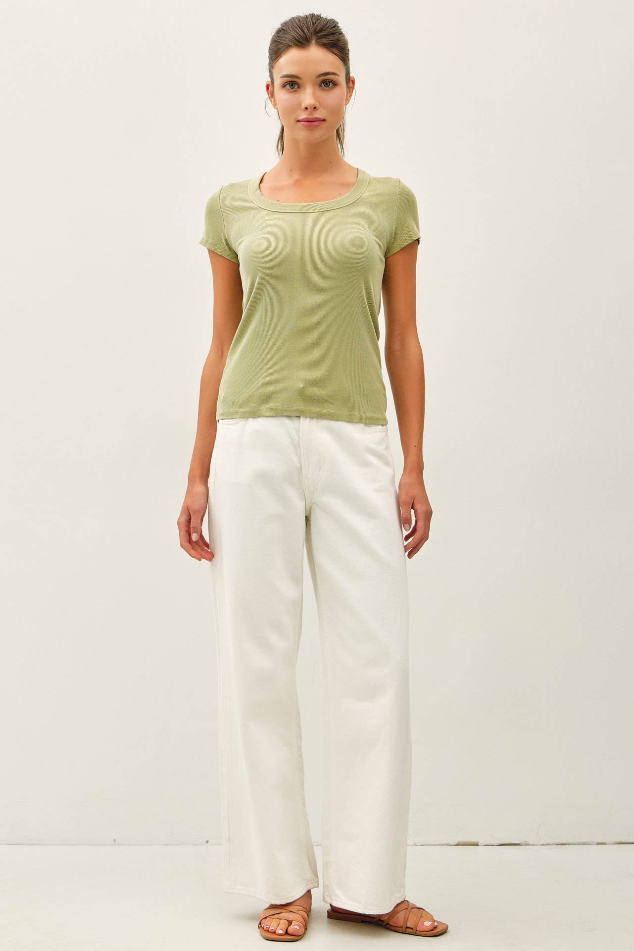 [NEW SHADE]ULTRA SOFT BASIC SCOOP NECK BABY TEE