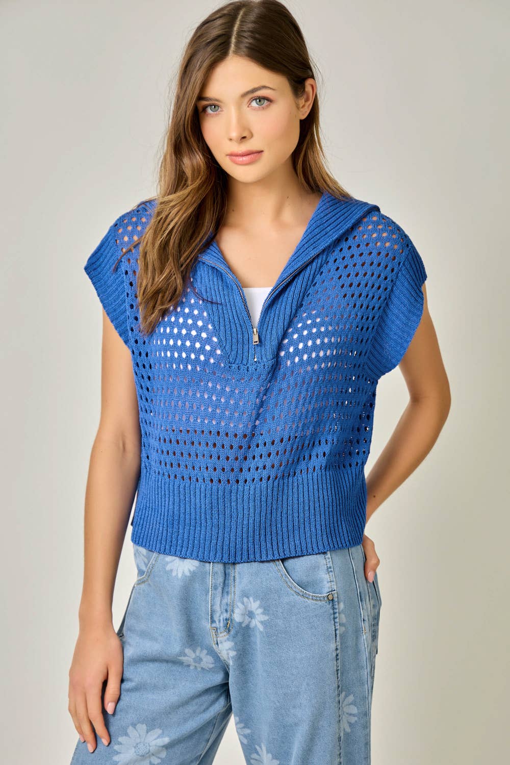 Ahoy Matey Zip Sweater