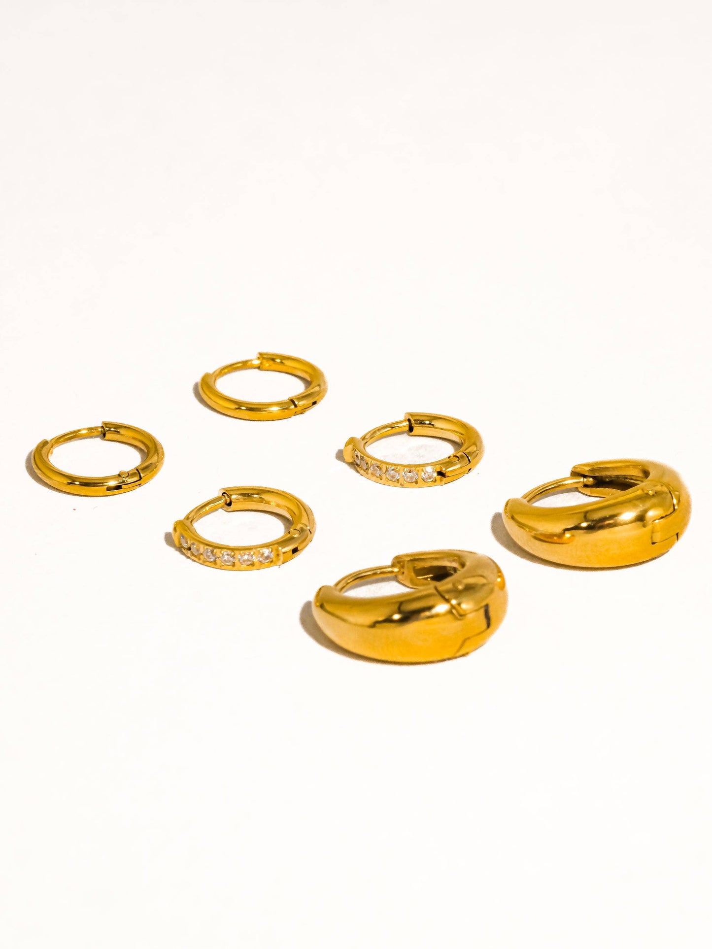Rayon 18K Gold Earring Set