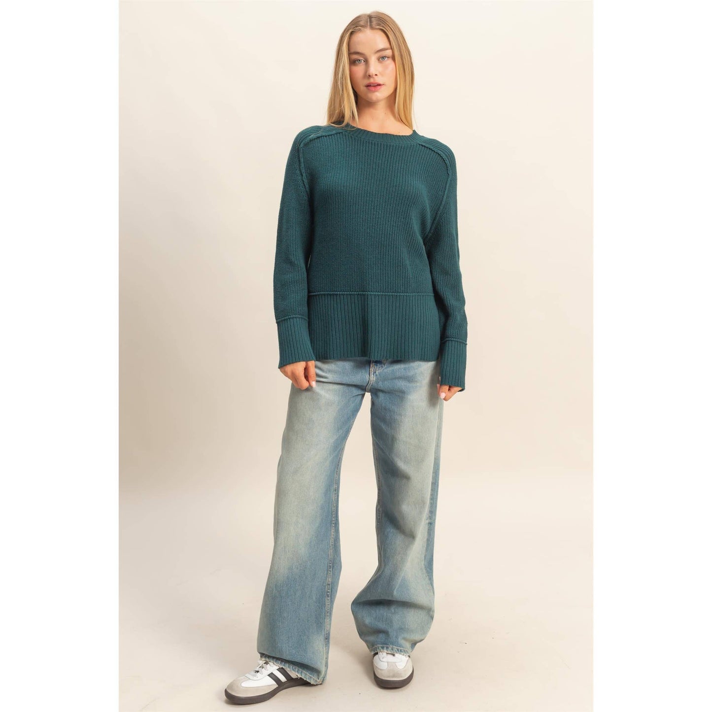Chiara Side Slit Sweater