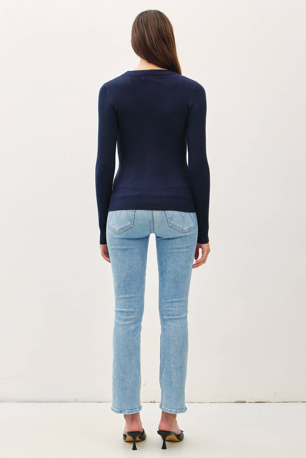 Basic Babe Patterned Knit Top
