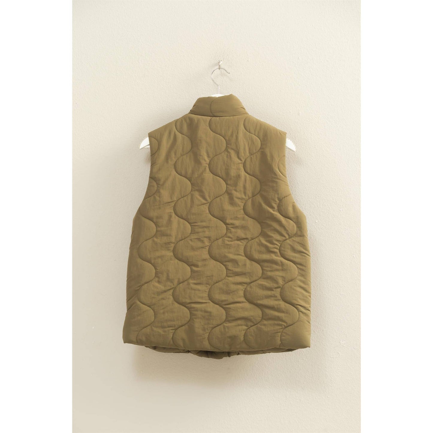 Quilted Wave Red Vest