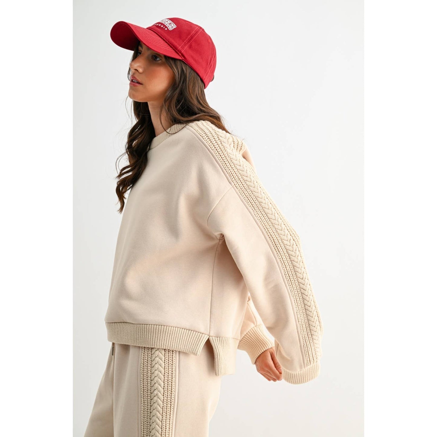 Cable Knit Lounge Top