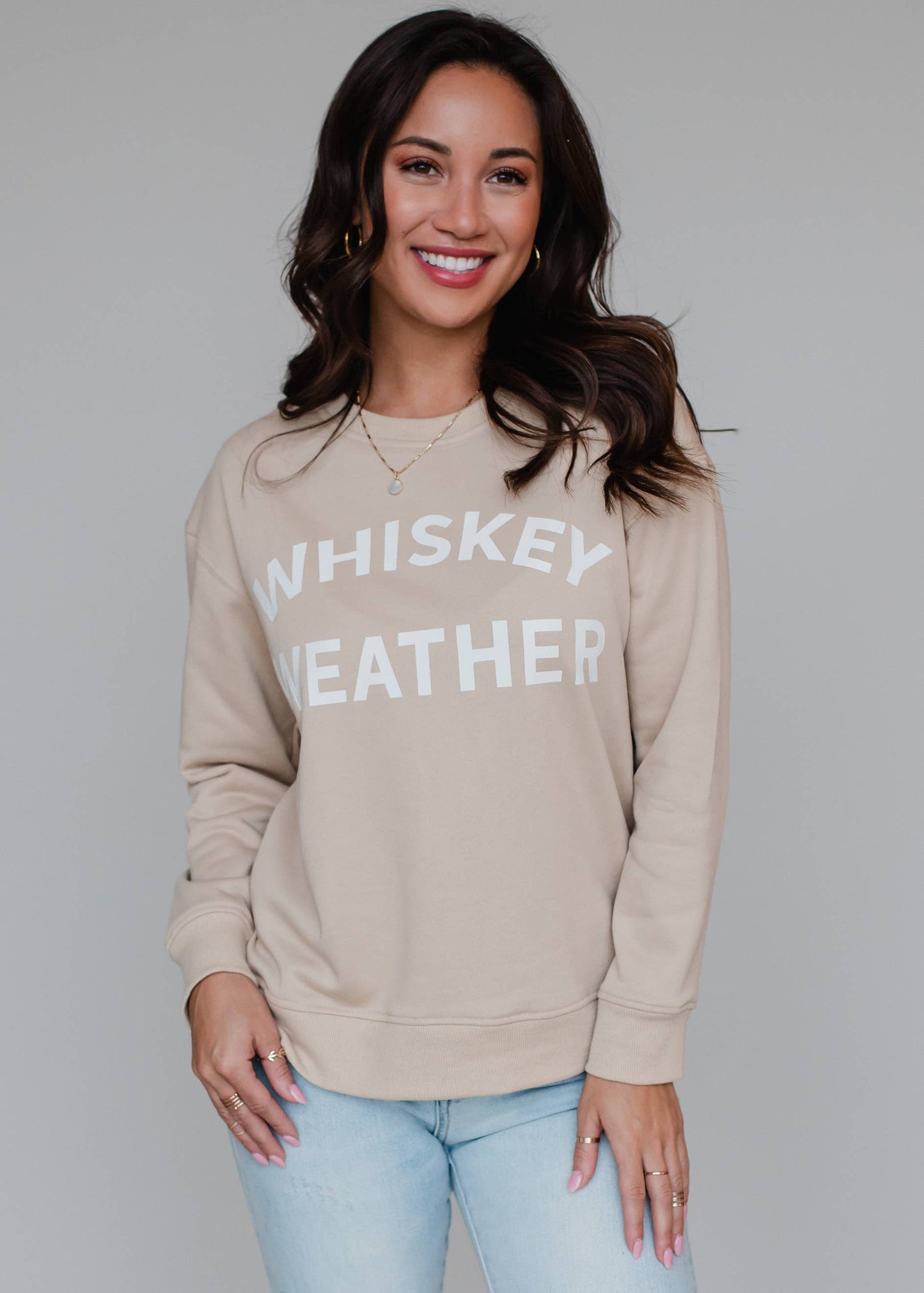 Tan Whiskey Weather Sweatshirt