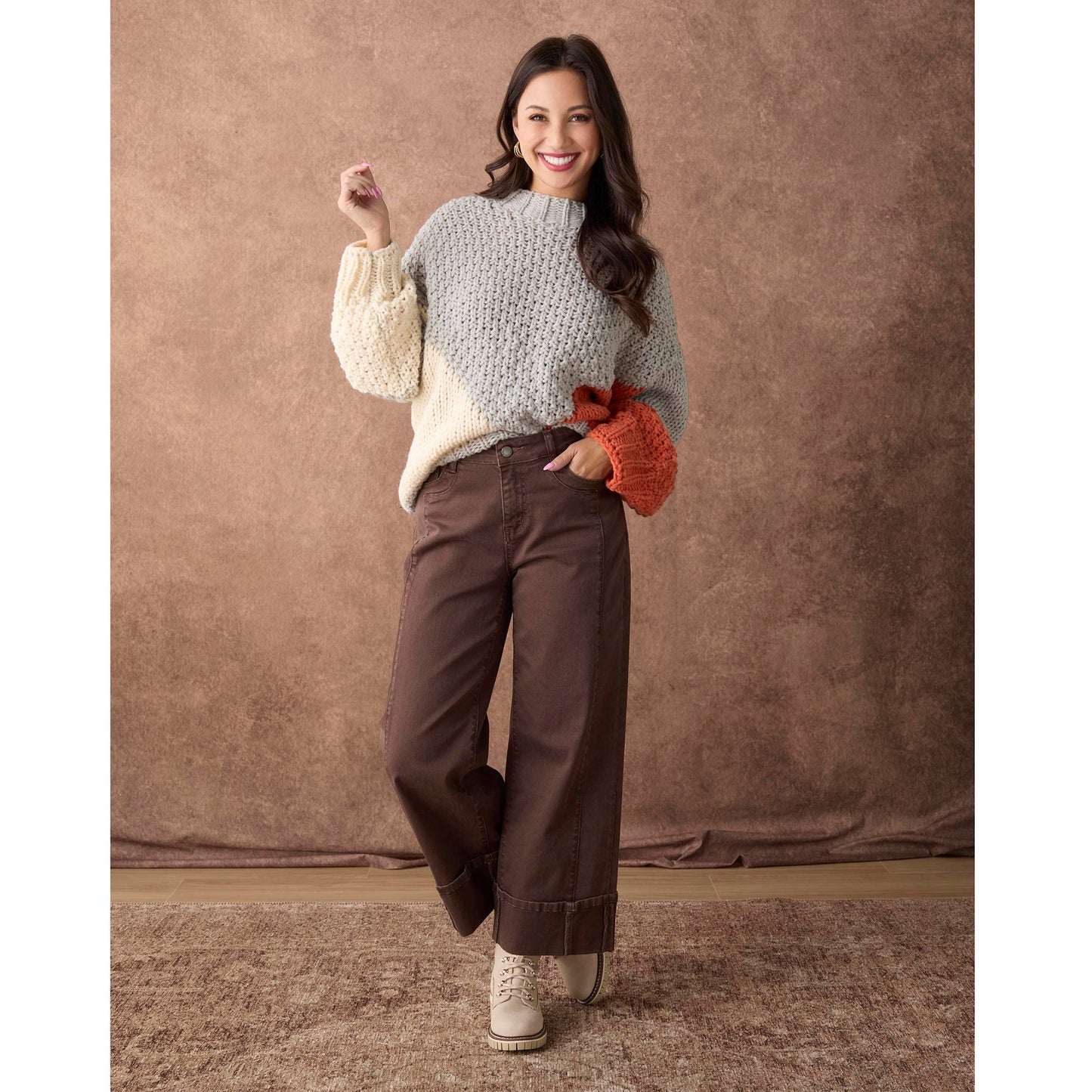 Avante Wide Ankle with Front Seam Pant
