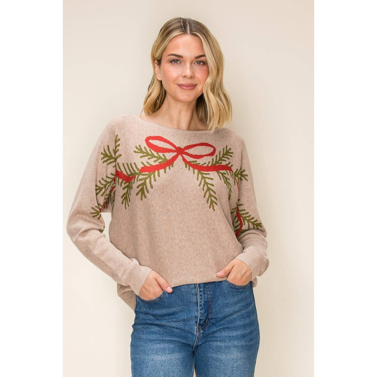 CHRISTMAS EVERGREEN SWEATER