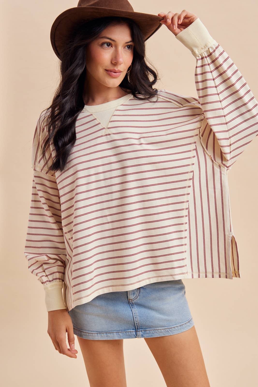 Falling for You Striped top