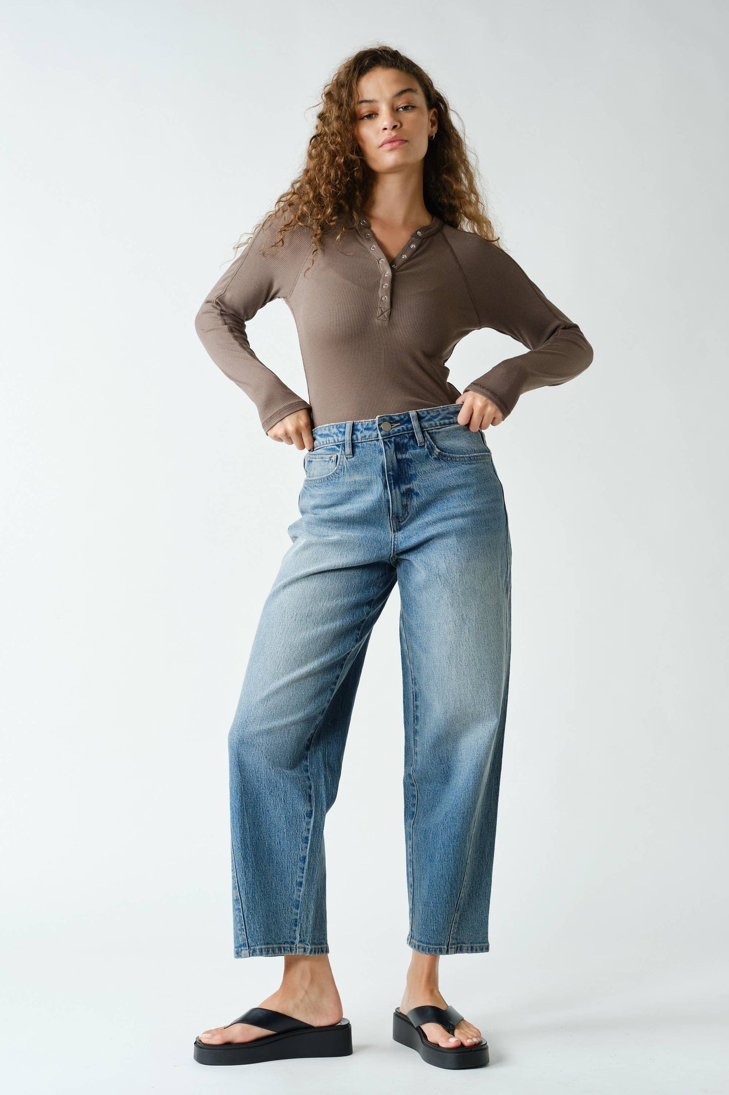 Go with the Flo Henley Top